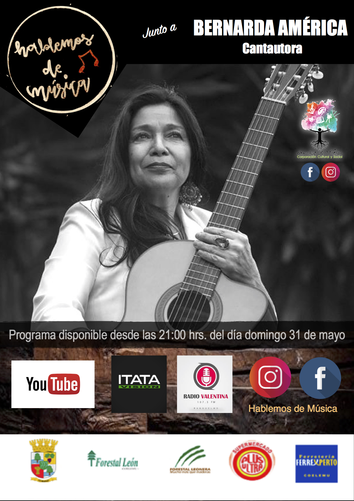 Bernarda América será la próxima invitada al Hablemos de Música