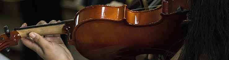 banner taller de violin