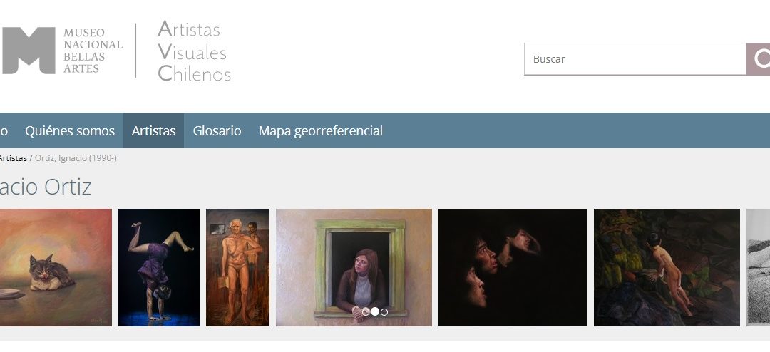 Tallerista de Arte y Vida es presentado en el portafolio de artistas chilenos del MNBA